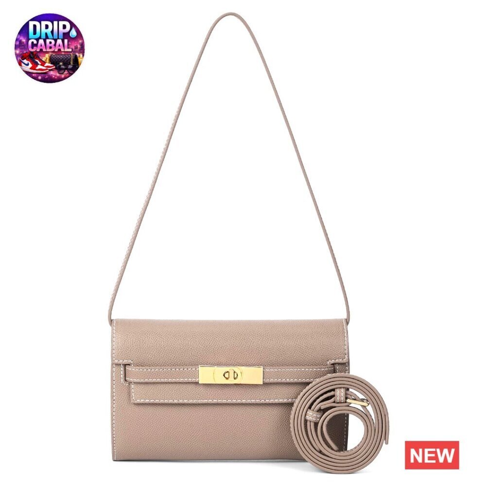 Vegan Leather Crossbody Bag Mini Clutch Purse Elegant Chic Designer Handbag